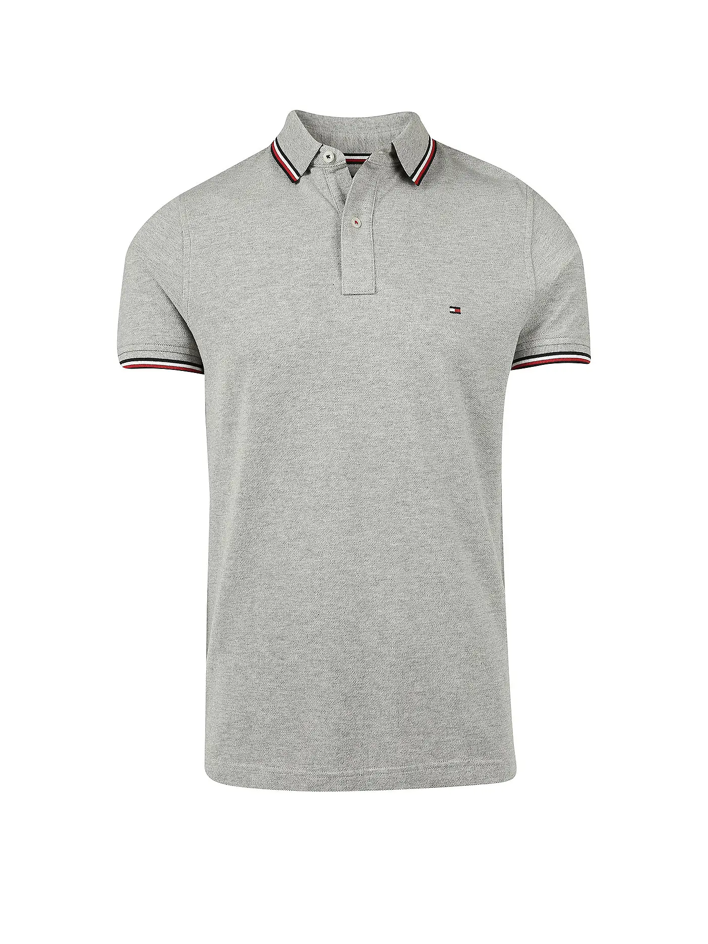 TOMMY HILFIGER | Poloshirt Slim Fit | grau
